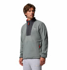 Columbia Sequoia Grove II half-zip fleece in Sedona Sage, angled model view.
