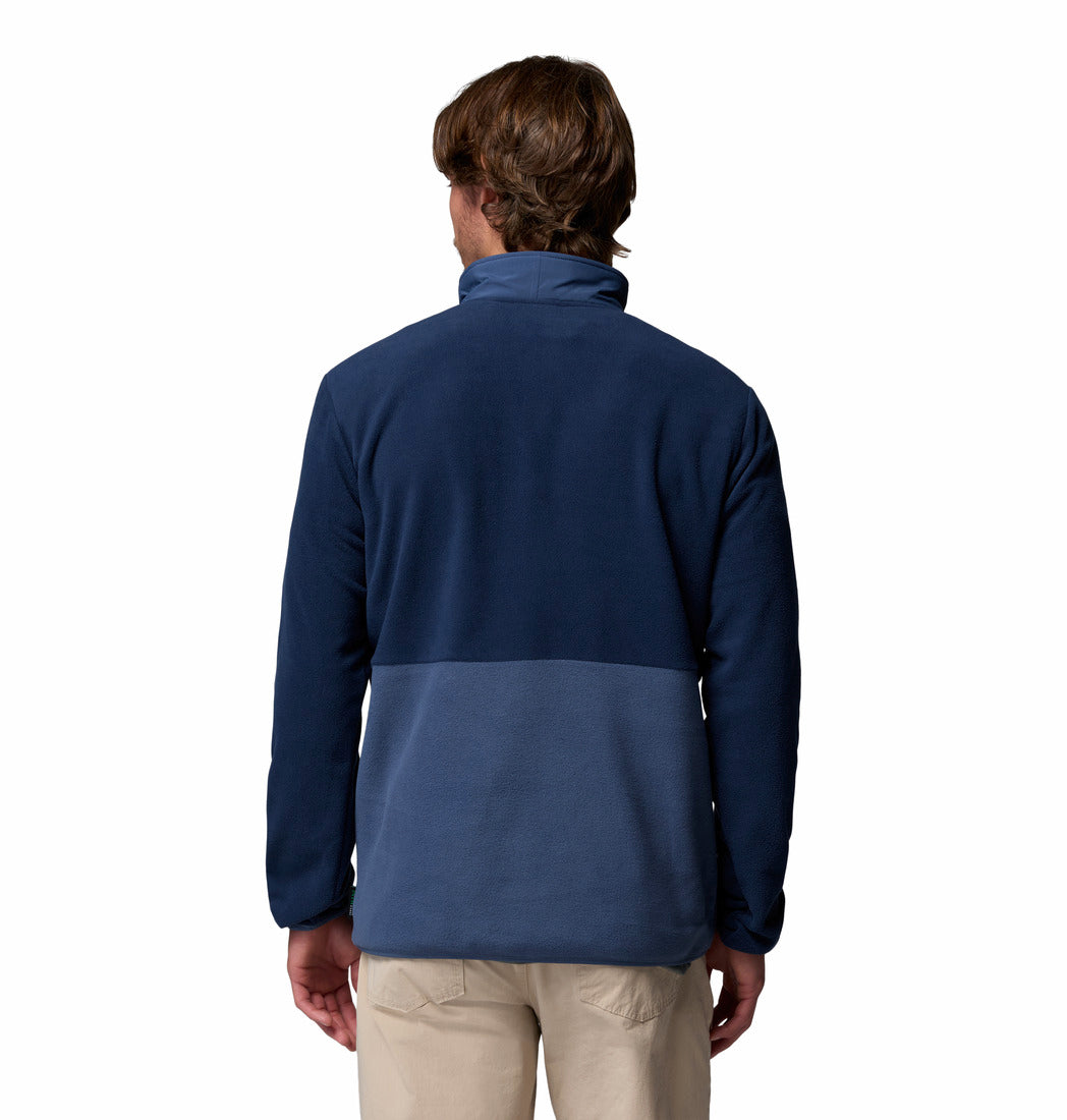 Back view of Columbia Sequoia Grove II Half-Zip Fleece in Collegiate Navy