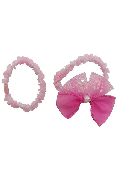 PULSE 2 Pack Bow Elastic Cerise front view