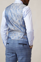 MARC DARCY Kelvin Double Breasted stone Waistcoat Stone view 45