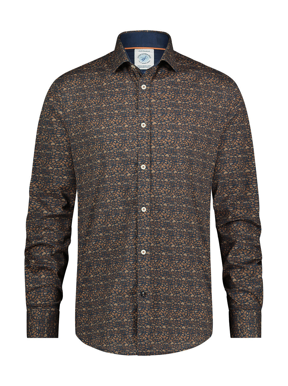 A Fish Named Fred A Fish Name Fred Cognac Firewood Shirt Cognac front view