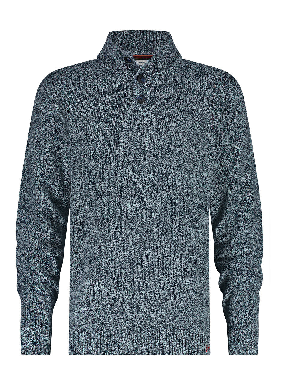 A Fish Named Fred Dark Grey Knitted Jumper Dark Grey front view
