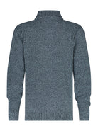 A Fish Named Fred Dark Grey Knitted Jumper Dark Grey model front view