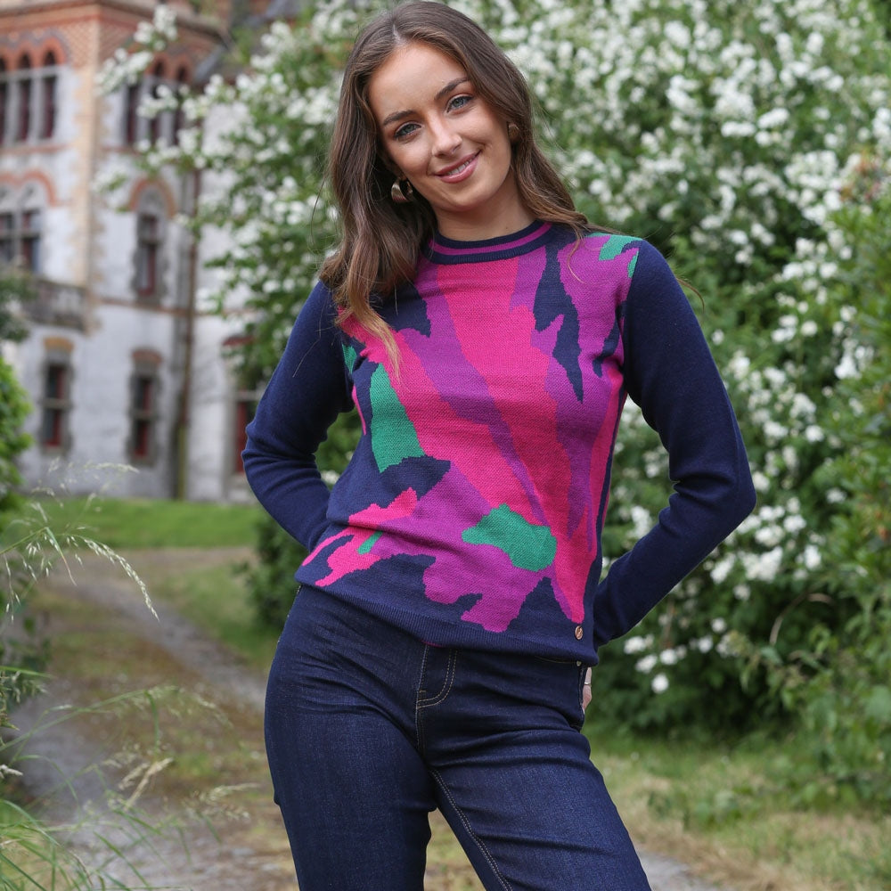 Ladies Evelyn Jumper - Navy-Front View 2