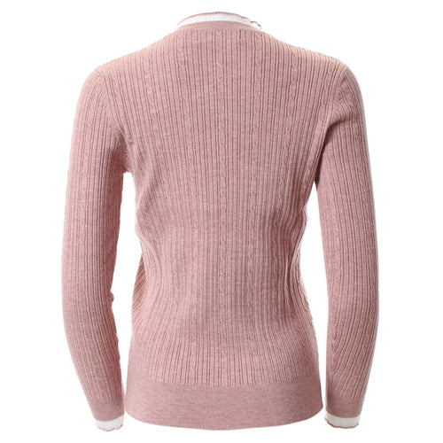 Ladies Holly Jumper - Blush-Back View
