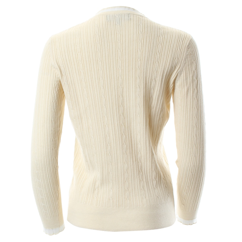 Ladies Holly Jumper - Cream-Ghost Back View