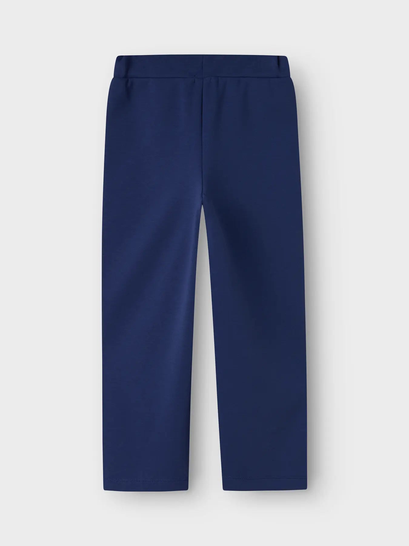 Navy blue pants on a light gray background