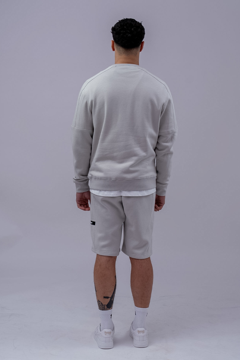 Supreme Being Fabio Sweatshirt - Powder Grey Powder Grey back view