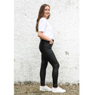 RANT & RAVE LADIES Bronte Snake Jean - Black Black model front view