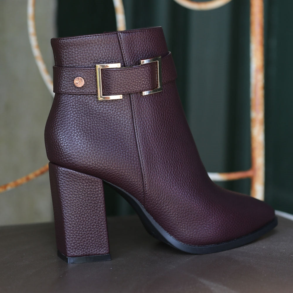 Ladies Gwyneth Plum Boot-Front View