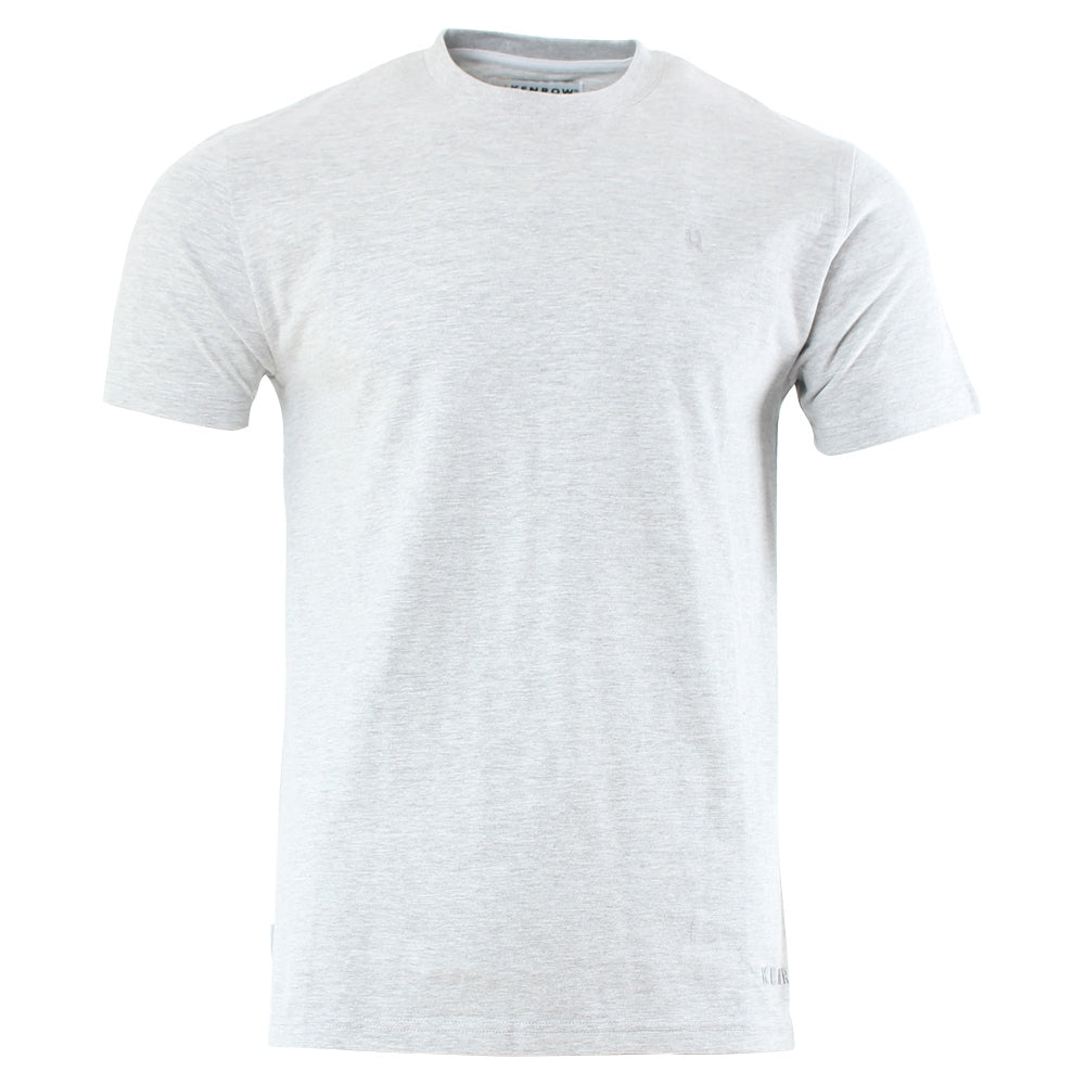 Men's Alan Short Sleeve Grey T-Shirt-Ghost Front View