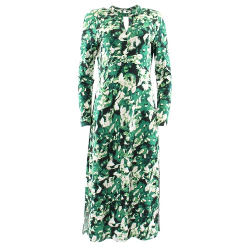 Ladies Orea Green Dress-Ghost Front View