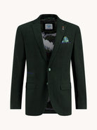 A Fish Named Fred Pique Dark Green Blazer DARK GREEN front view