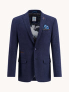 A Fish Named Fred Pique Navy Blazer Navy front view