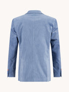 A Fish Named Fred Jeans Blue Rib Cord Blazer Jeans Blue model front view