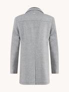 A Fish Named Fred Grey Funnel Neck Coat GREY detail view