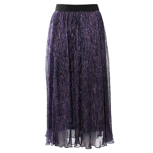 Ladies Terry Skirt - Purple-Ghost Back View