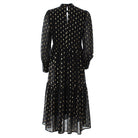 RANT & RAVE LADIES Lia Midi Dress - Black Black back view