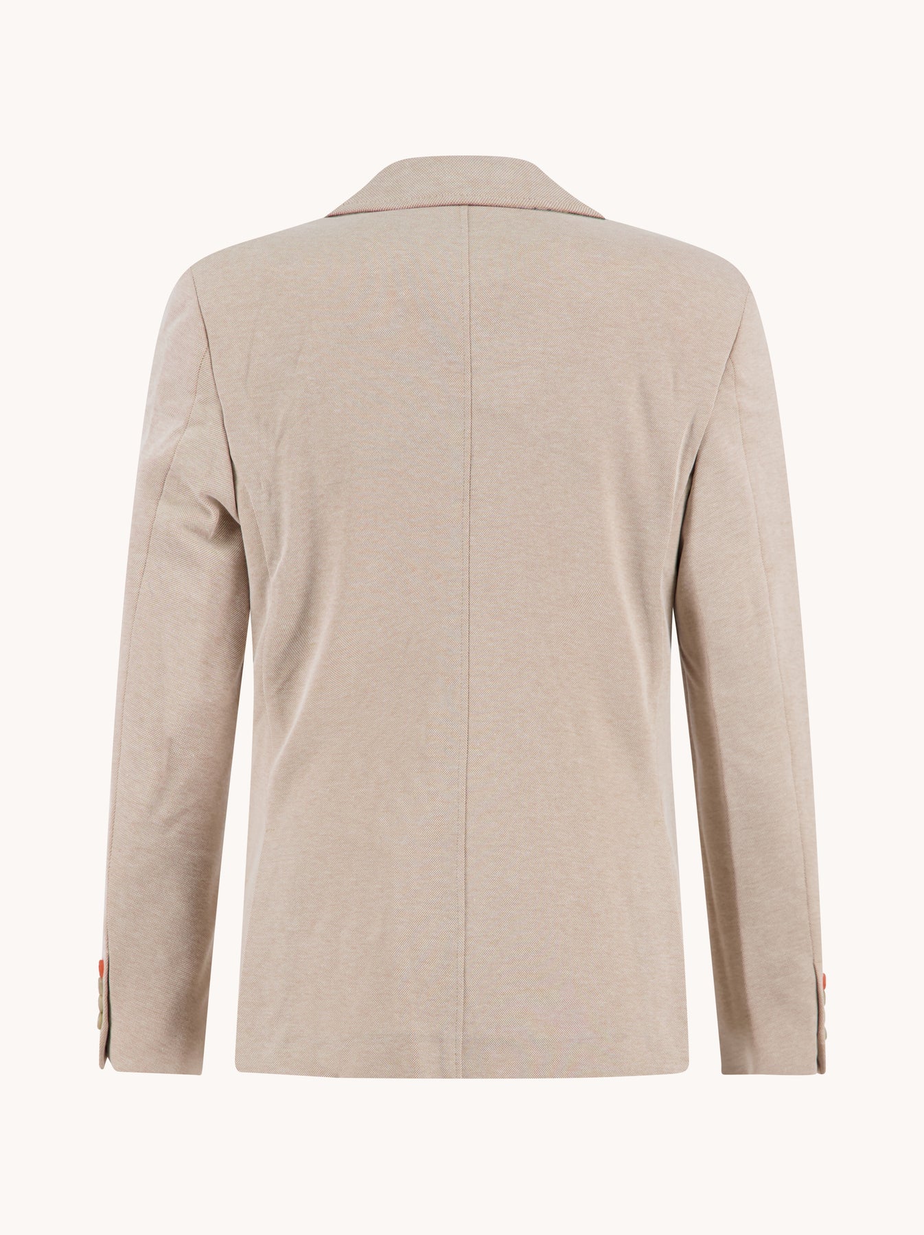 A Fish Named Fred Blazer Piqué in sand, back view