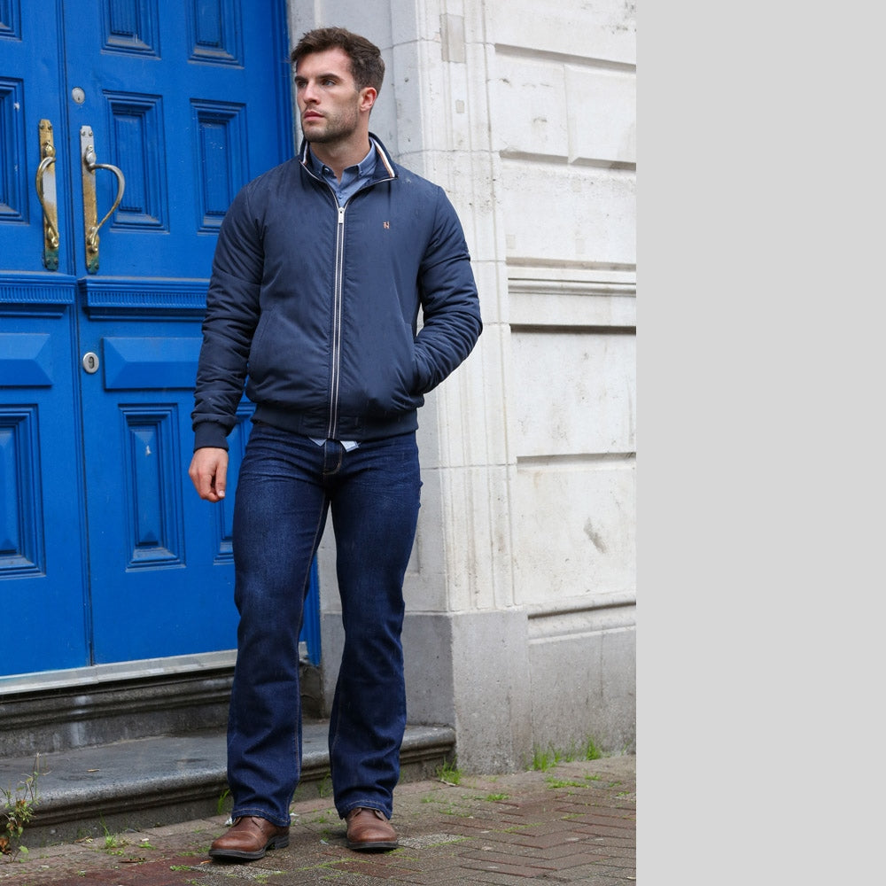 Kenrow Menswear Ted Bootcut Jeans DARK INDIGO front view
