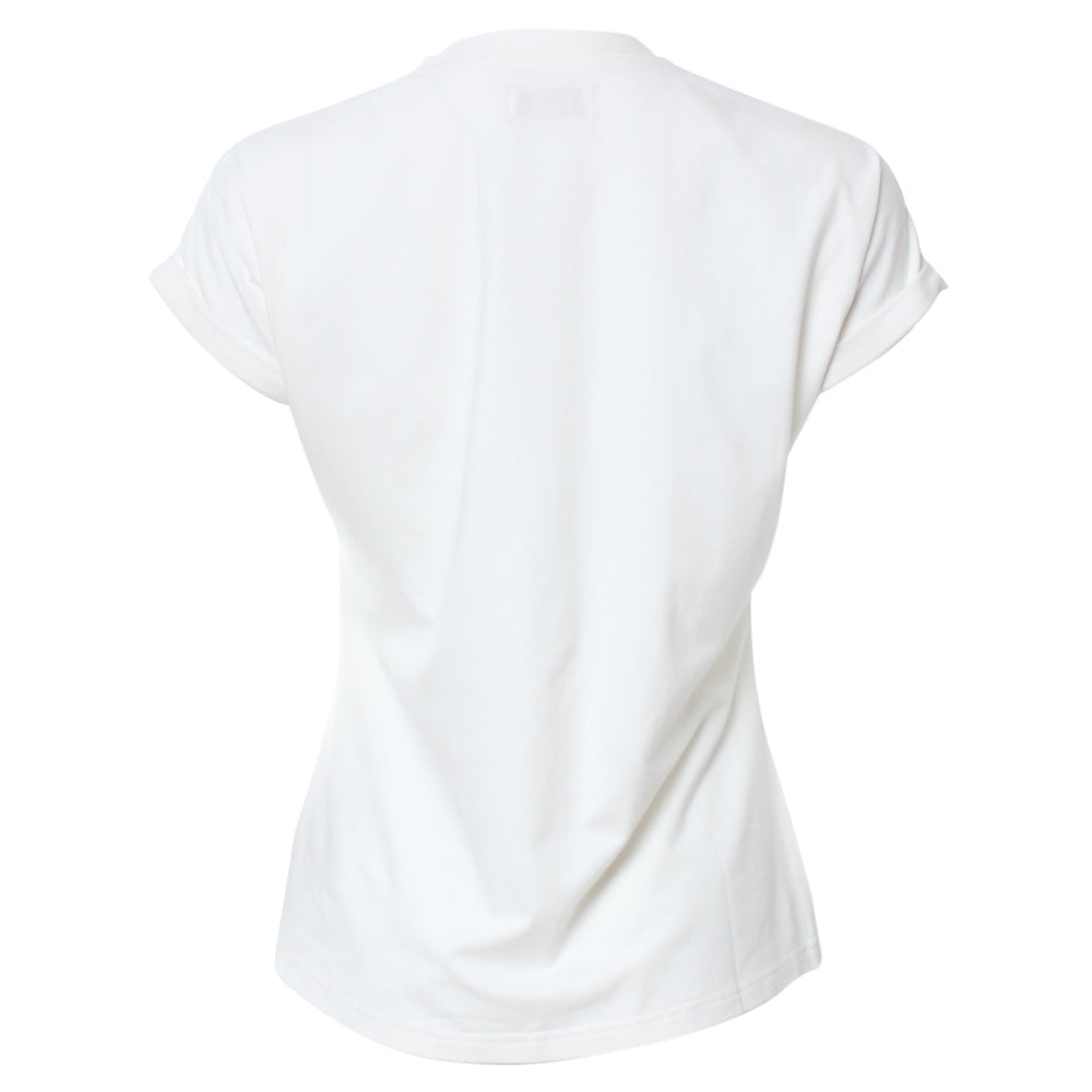 Ladies Ladies Eimear White T-Shirt--Back View