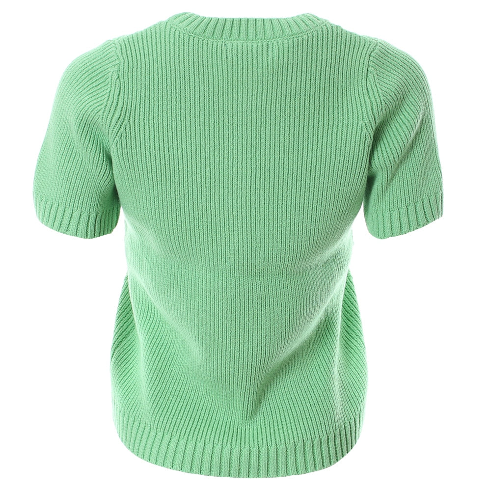 Ladies Clodagh Short Sleeve Knit - Green-Back View