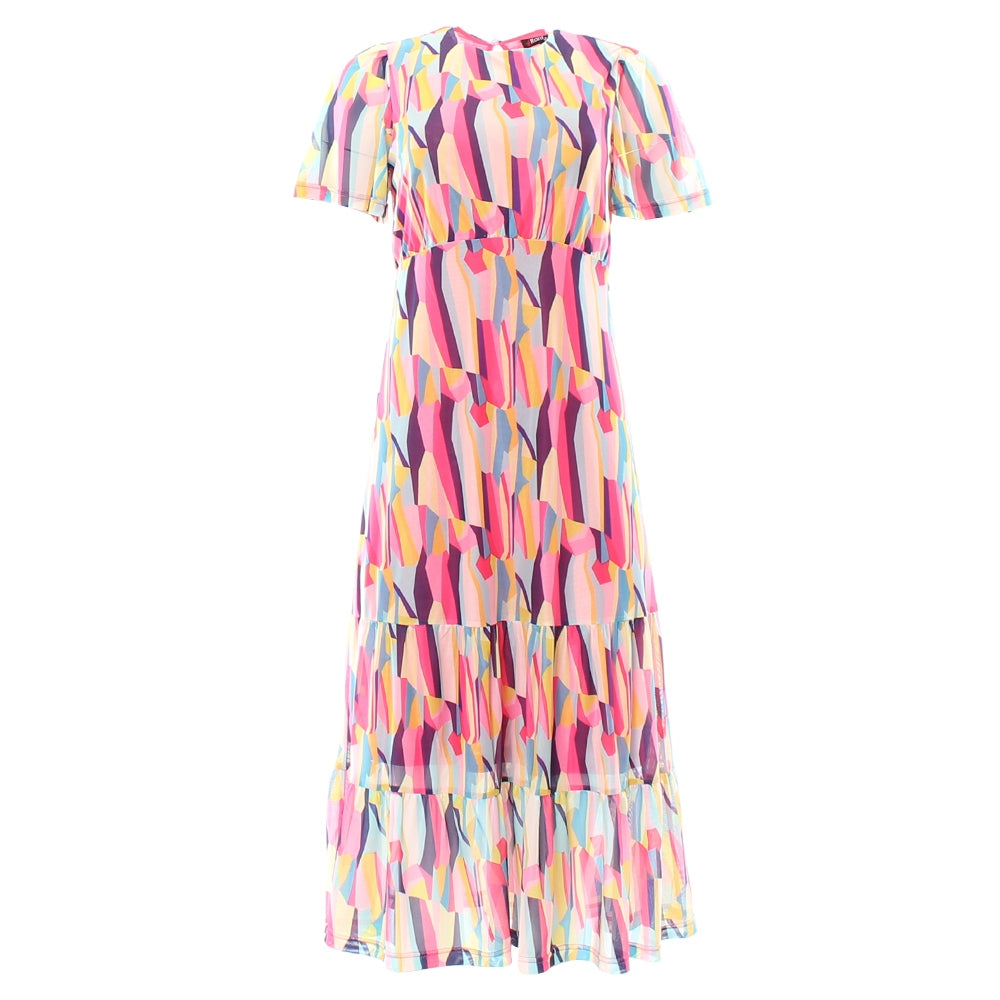 Ladies Grace Dress - Multi Colour-Front View