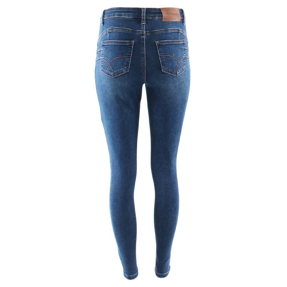 Ladies Sinead Skinny Jeans - Mid Wash-Back View