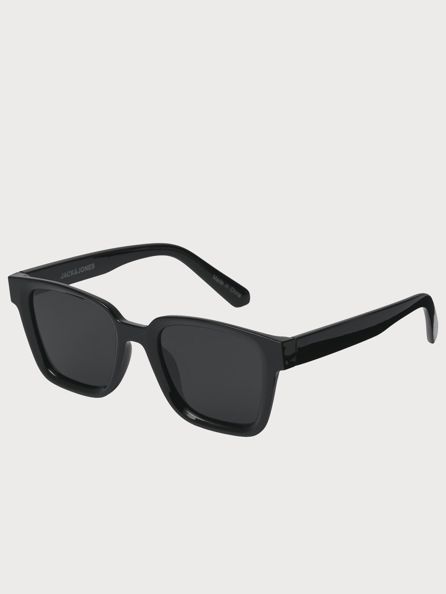 Pontus Sunglasses -Black sunglasses on a light gray background