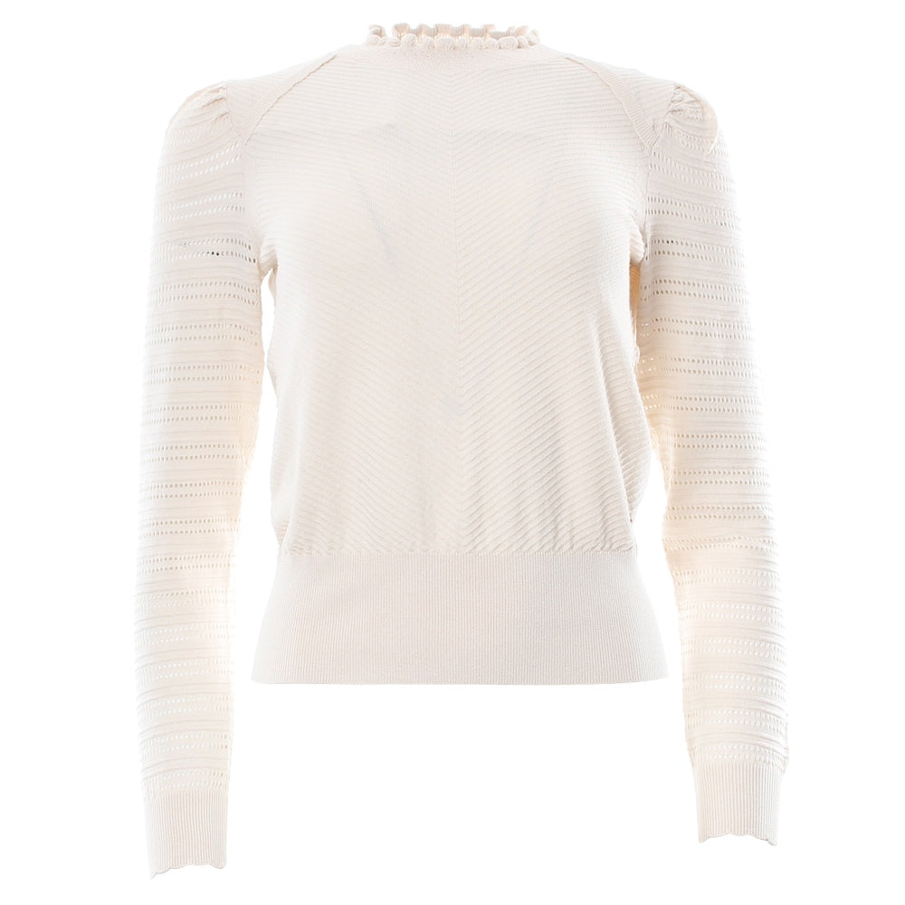 Ladies Una Jumper - Champagne-Ghost Front View