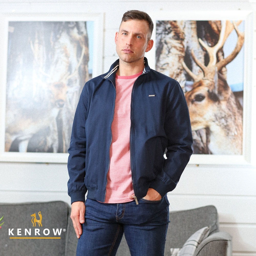 Men's Kirby Navy Jacket-Front View