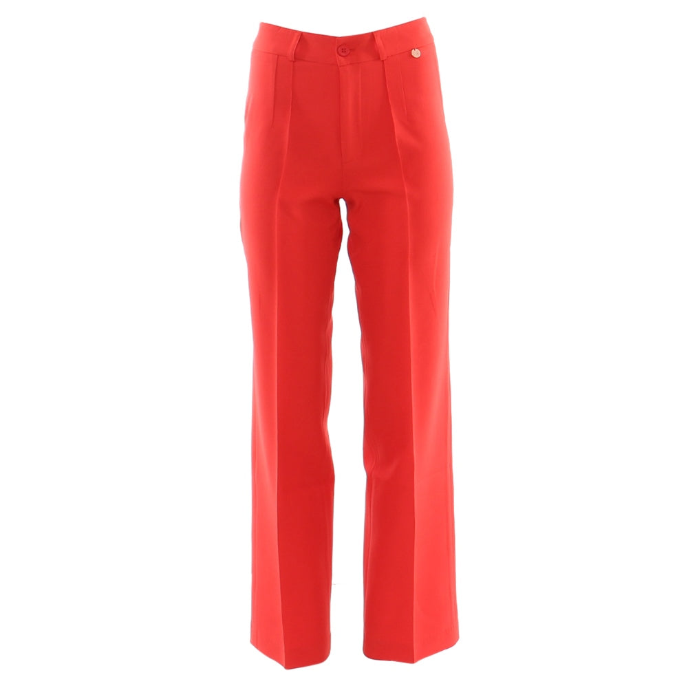 Ladies Hallie Coral Trousers-Front View