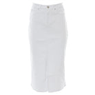 Front view of Ragan white skirt