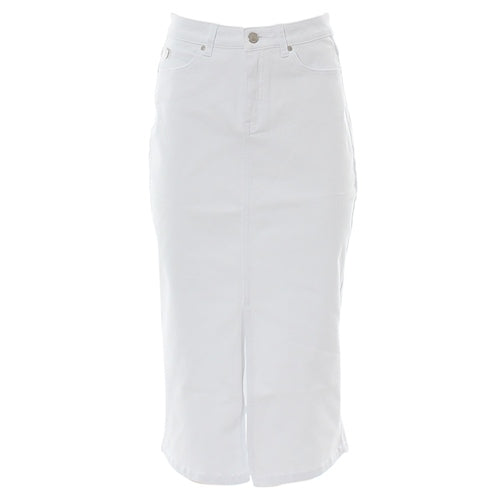 Front view of Ragan white skirt
