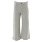 RANT & RAVE LADIES Drew Wide Leg Crop Jean - Putty Putty model front view