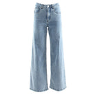 RANT & RAVE LADIES Simone Wide Leg Jeans Ice Blue model front view