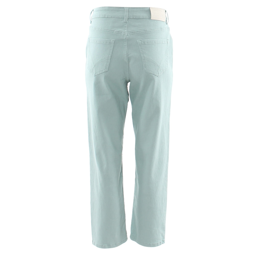 RANT & RAVE LADIES Siobhan Aqua Mom Jeans Aqua back view