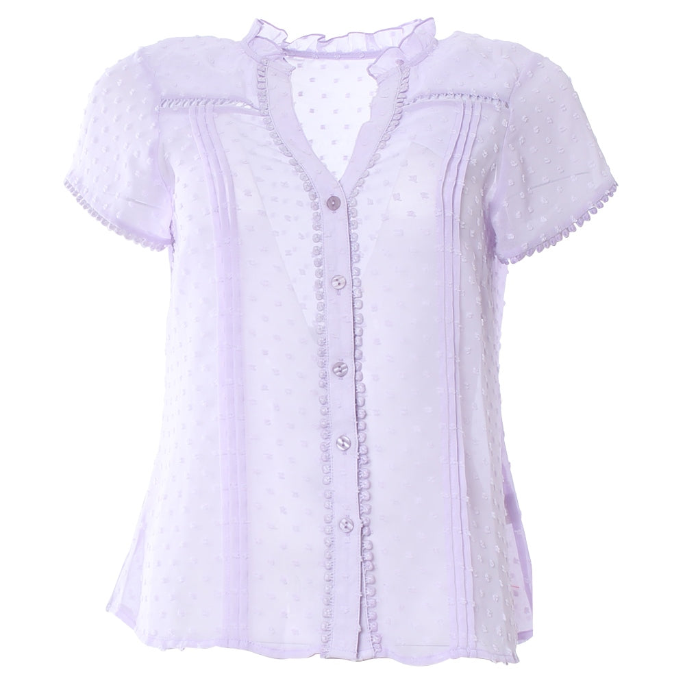 Ladies Roberta Lilac Top-Front View