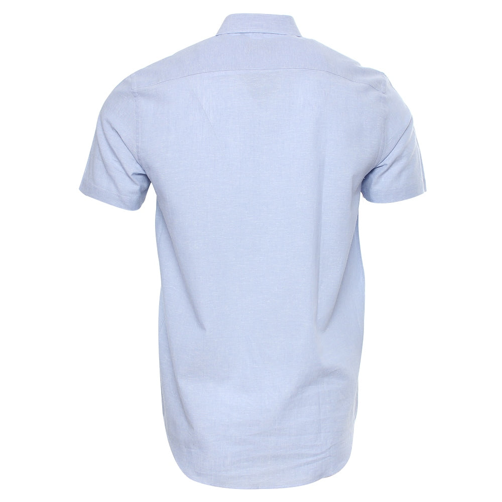 Men's Paul Short Sleeve Shirt - Blue-Back View