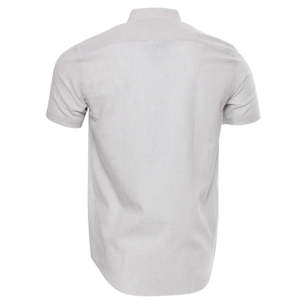 Men's Paul Short Sleeve Shirt - Stone-Back View