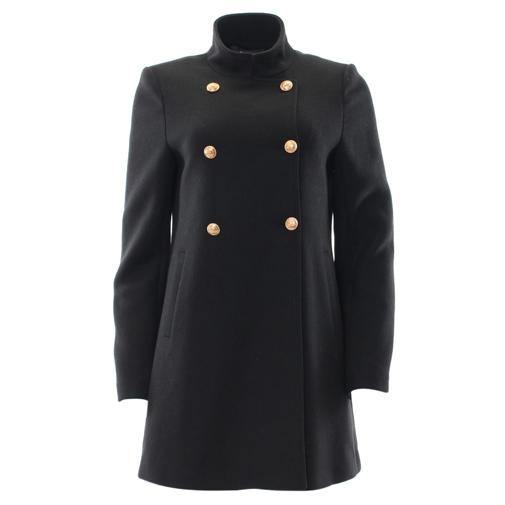 Ladies Ashley Black Coat-Ghost Front View