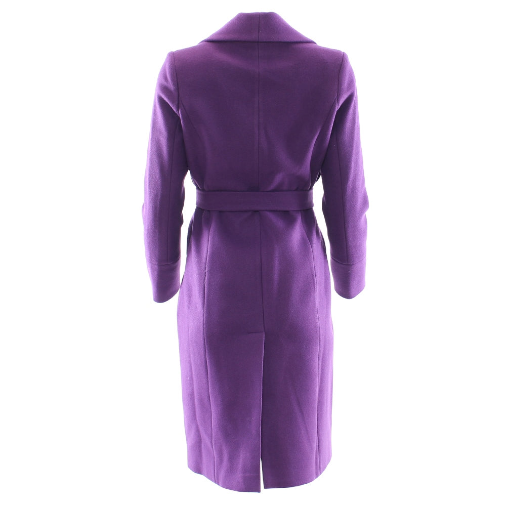 Ladies Bernie Purple Coat-Back View