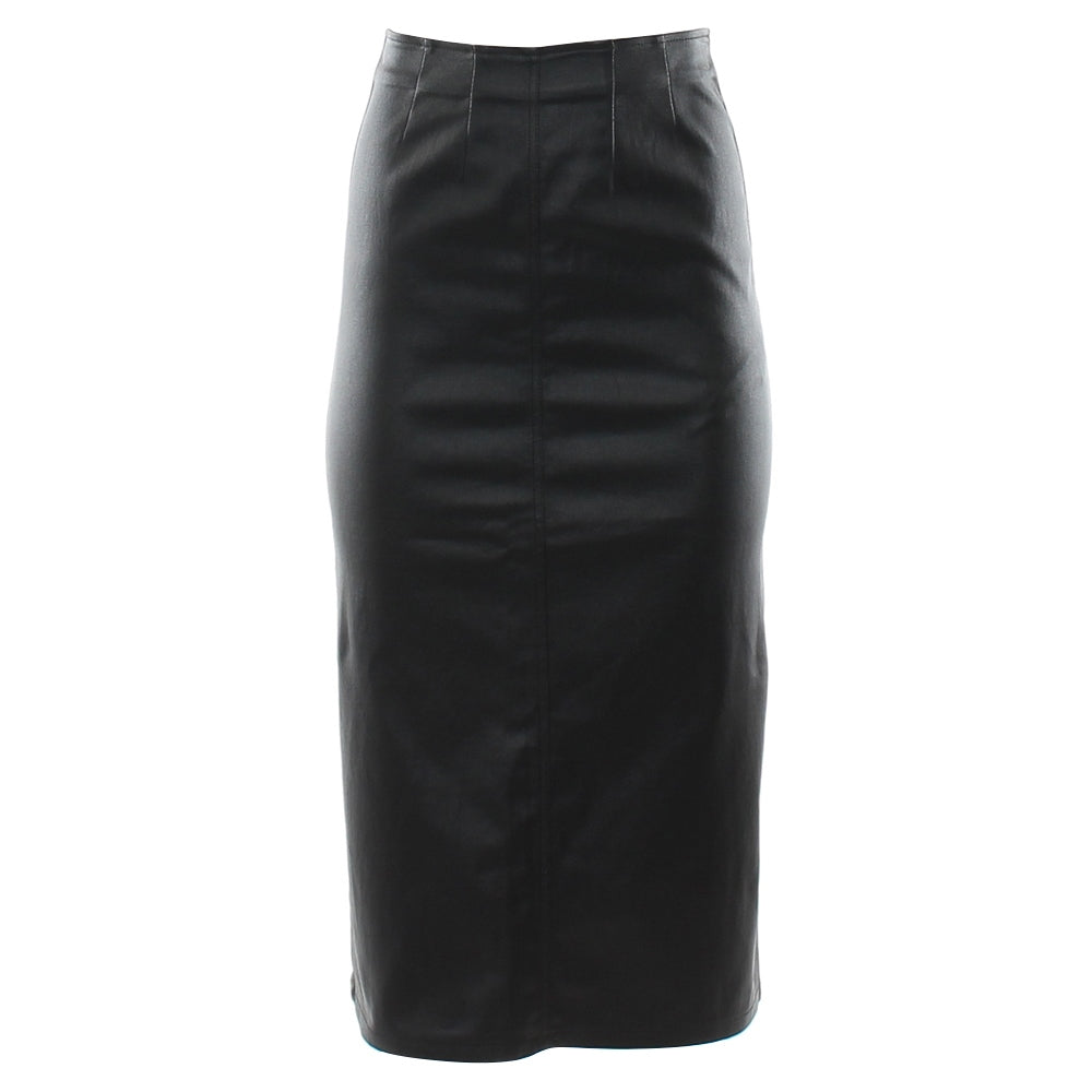 Ladies Allie Black Skirt-Ghost Front View