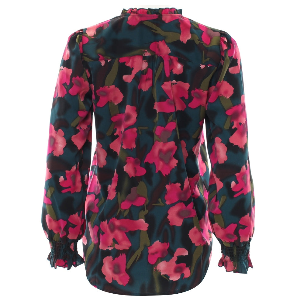 Ladies Hayley Magenta Blouse-Back View