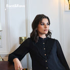 RANT & RAVE LADIES Louella Black Blouse Black detail view