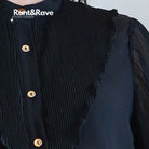 RANT & RAVE LADIES Louella Black Blouse Black back view