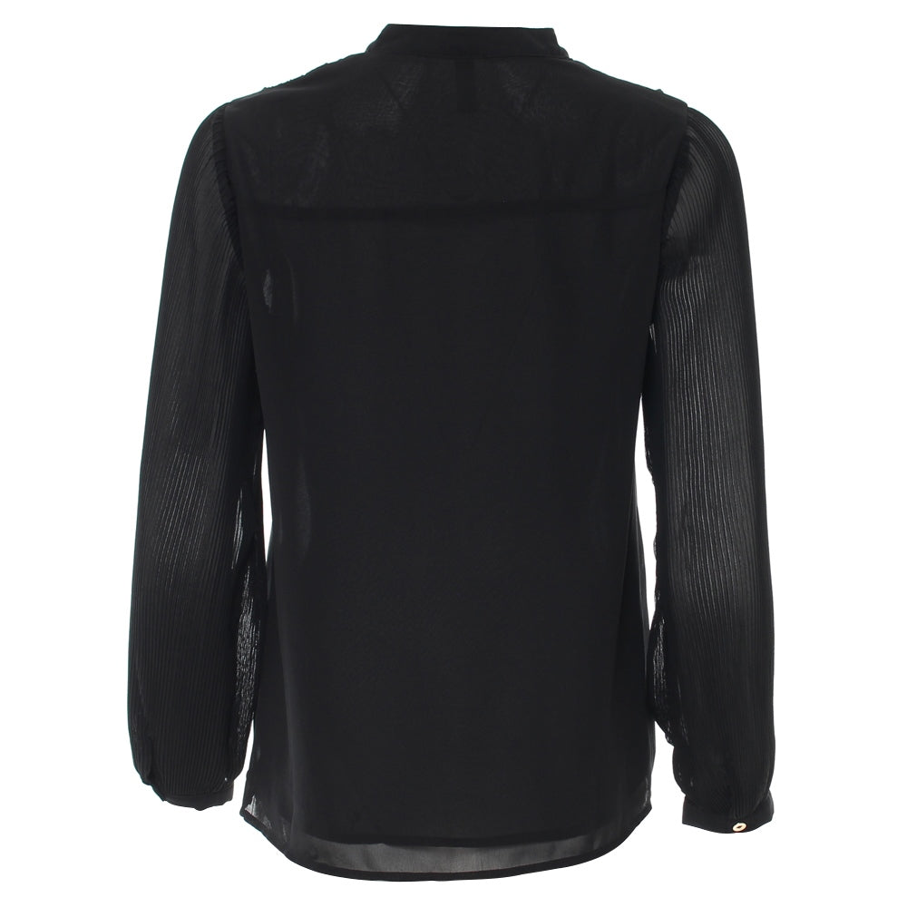 RANT & RAVE LADIES Louella Black Blouse Black flat front view