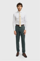 House of Cavani Thomas Lush Olive Trousers LUSH OLIVE model front view