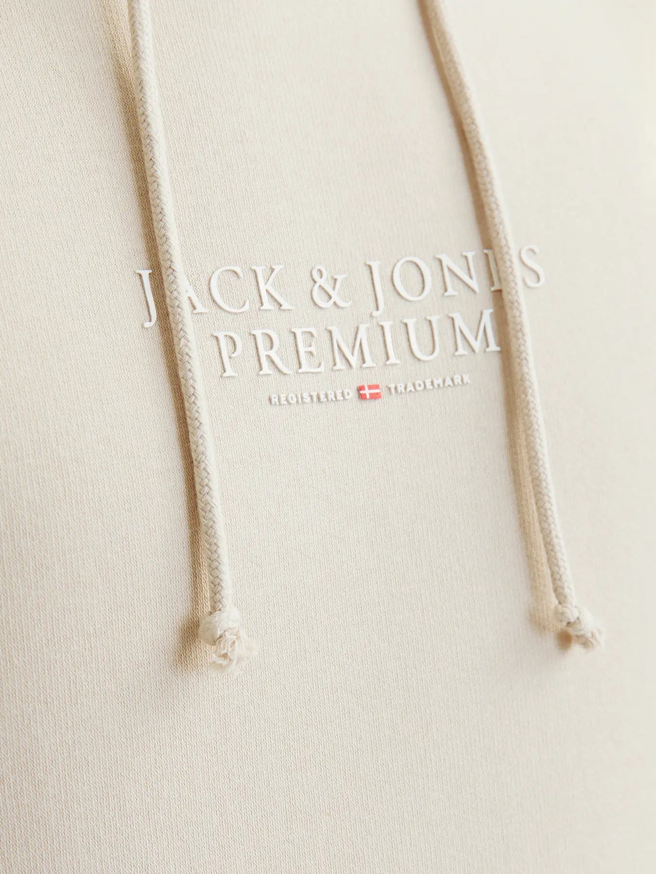 JACK JONES PREMIUM Archie Sweat Hood-Moonbeam Moonbeam side view