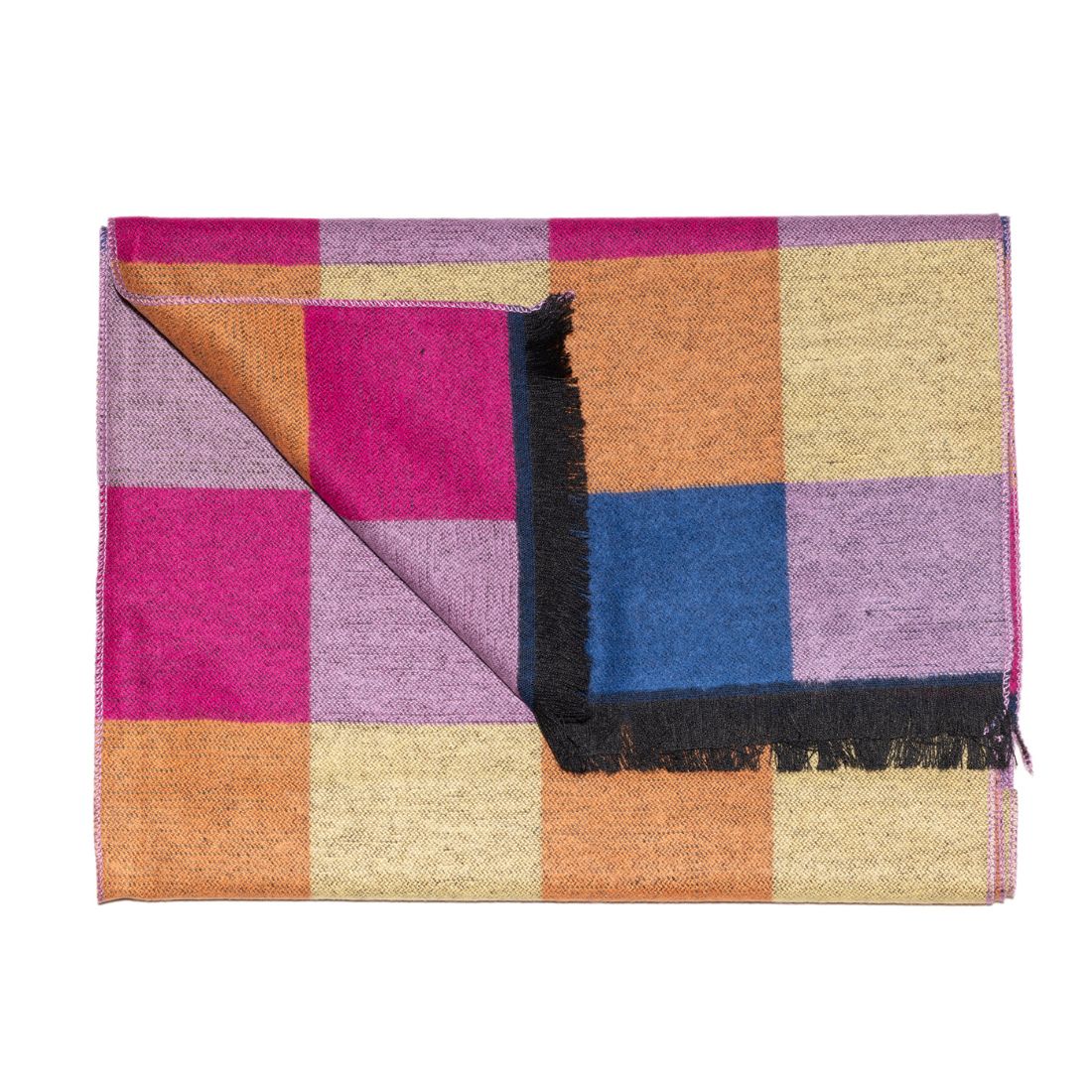 Swole Panda Multi Check Bamboo Scarf multi detail view
